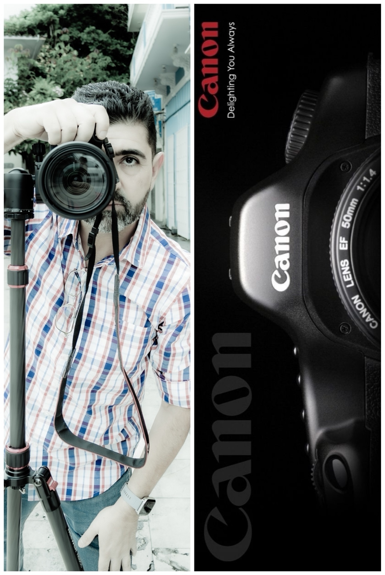Retrato de Rob Patraca en su entorno de trabajo fotográfico